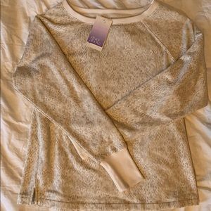 long sleeve snake skin sweater